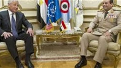 «هيجل» يبحث مع «السيسي» «استفتاء الدستور» ويؤكدان التزامهما بعلاقات قوية