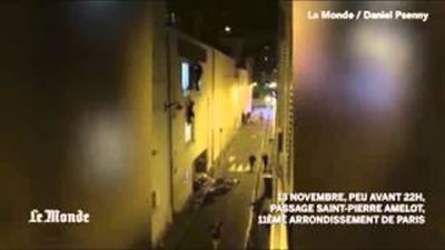 بالفيديو.. فرنسية حامل تهرب من نافذة مسرح «باتاكلان» لتنجو من الموت