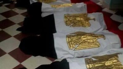 بالصور.. جثامين شهداء «رفح» داخل مستشفى العريش العسكري