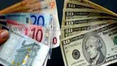 ارتفاع  اليورو وانخفاض الدولار في تعاملات اليوم