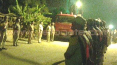 بالصور ..تشييع جثمان شهيد «مدرعة رفح» بقرية دمليج في المنوفية