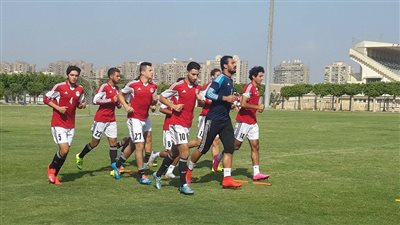 المنتخب الأوليمبي يخوض مرانه الصباحى في الجيمانيزيوم