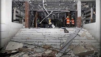 السفارة المصرية بطرابلس تتابع حادث كنيسة مصراته