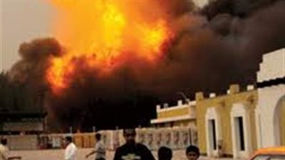 بالصوت..اشتعال النيران بإحدى المدارس بالدقهلية بسبب الألعاب النارية