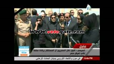 بالفيديو.. بكاء أسرة النائب العام خلال لقائهم بـ«السيسي»