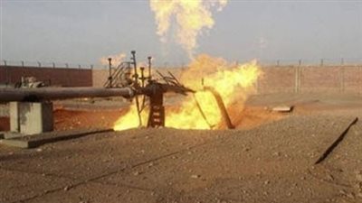 السيطرة على حريق بخط غاز (أبو الغراديق - دهشور)