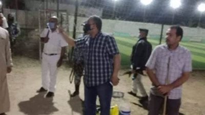 ضبط شباب يترددون على الملاعب الخاصة بالمنيا