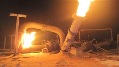 التحقيق مع سائق حفار تسبب في كسر خط غاز بالعياط