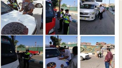 تغريم 167 سائقاً بالشرقية لعدم الالتزام بالإجراءات الوقائية وارتداء الكمامة