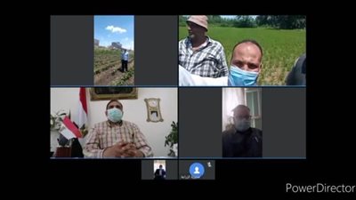 الزراعة تتواصل مع المزارعين في الحقول عبر تقنية فيديوكونفرانس