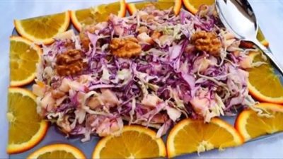 سلطة الكرنب والتفاح تقوي المناعة