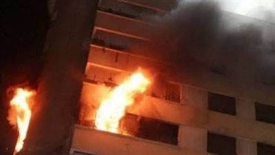 انتداب المعمل الجنائي لمعاينة حريق شب داخل شقة سكنية بحلوان