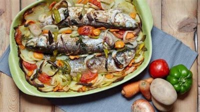 طريقة عمل سمك لوط بالبطاطس