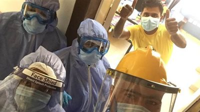 خروج 6 متعافين من كورونا بعزل المدينة الجامعية في بني سويف