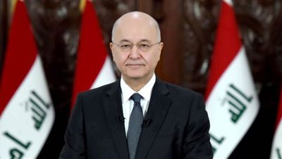 الرئيس العراقي يؤكد ضرورة توسيع التعاون مع إيران