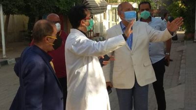 نائب محافظ القاهرة يتفقد مستشفى لعلاج كورونا بالمرج