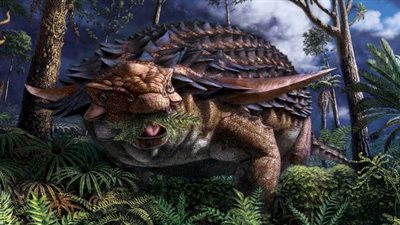 محفوظة في معدته منذ 110 ملايين عام.. الكشف عن الوجبة الأخيرة لديناصور مدرع