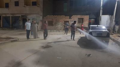 حملة ليلية لتطهير مدينة فايد بالإسماعيلية | صور