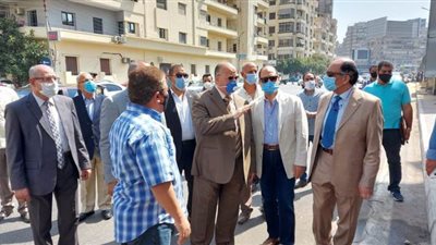 محافظ القاهرة يتفقد تطوير طريق النصر | صور