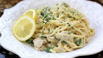 طريقة عمل المكرونة بصوص الليمون