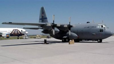 تحطم طائرة أمريكية طراز C130 أثناء الهبوط في قاعدة التاجي العراقية
