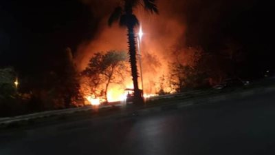 النيابة تنتدب المعمل الجنائي لبيان سبب حريق محول كهرباء بحلوان