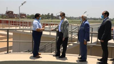 محافظ المنوفية يتفقد مشروع محطة معالجة الصرف الصحي بمنشأة سلطان | صور