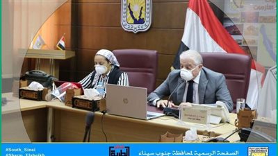 محافظ جنوب سيناء يناقش الاستعداد لماراثون امتحانات الثانوية العامة