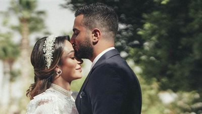 أول تعليق من محمد الشرنوبي بعد عقد قرانه على راندا رياض