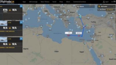 موقع إيطالي يرصد 3 طائرات عسكرية تركية وسفينة محملة بالأسلحة في الطريق إلى ليبيا