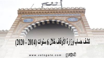 كشف حساب وزارة الأوقاف خلال 6 سنوات (2014 – 2020) | إنفوجراف 