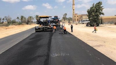 جهاز مايو: تنفيذ مشروعات رصف طرق بالمجاورة 24