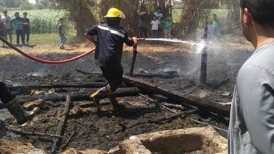 السيطرة على حريق بالحشائش في إحدى قرى المنيا دون خسائر بالأرواح