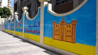 محافظ الإسكندرية: تجميل ٣٠ مدرسة فنية| صور