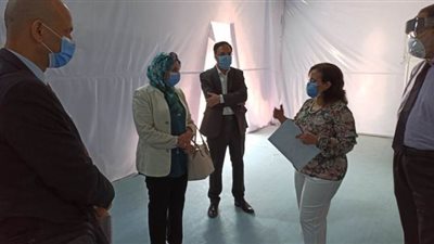 البيئة تعاين أول مستشفى ميدانى لمصابي كورونا | صور