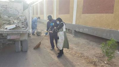 حملة نظافة بشوارع ومصالح نقادة لمنع تفشي كورونا | صور