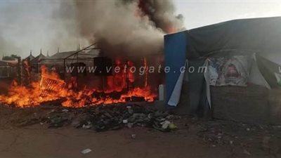 السيطرة على حريق في كرفانات المنتزة بالإسماعيلية