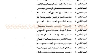 ننشر الجزء الأول من الحركة القضائية بعد قبول التظلمات