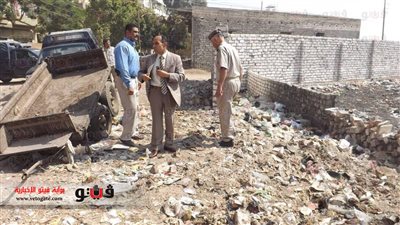 حملة لإزالة التعديات ورفع القمامة بمنطقة باغوص بالفيوم