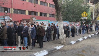 بالصور.. إقبال كثيف من المواطنين على لجان الاستفتاء بالدقى والعمرانية