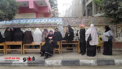 بالصور.. الجيش يوفر مقاعد لكبار السن أمام لجان الدقهلية