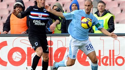 نابولى يتعادل مع سامبدوريا سلبيًّا فى الدورى الإيطالى