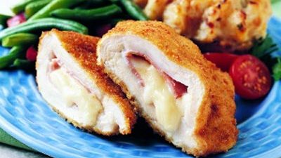 كوردن بلو الدجاج بالفرن من مطبخ الشيف منال