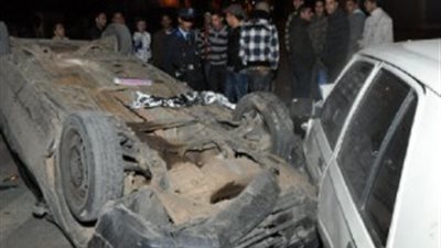 مصرع شخصين في حادث سير على الطريق الزراعي بالبحيرة