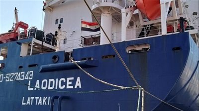 تحمل 10 آلاف طن قمح وشعير.. السفينة لوديسيا تغادر لبنان إلى سوريا 