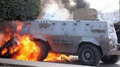 ننشر أسماء مصابي تفجير مدرعة جنوب الشيخ زويد