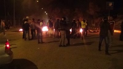 أهالي مسطرد يقطعون «الدائري» بعد مقتل شخصين في حادث مروع