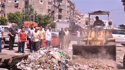 رفع 50 ألف طن قمامة بشبرا الخيمة