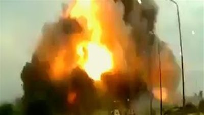 بالفيديو.. أول لقطات لتفجير كمين أمني بالشيخ زويد