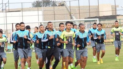 بالصور.. المصري يستعد لمواجهة سموحة في حضور رئيس النادي